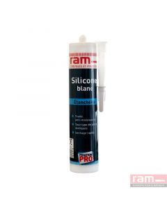  Image Mastic silicone sanitaire blanc 300ml