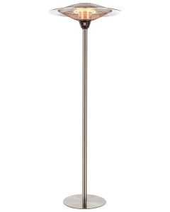 Colonne infrarouge parapluie, 2 lampes halogènes 1200/1800/3000 W, HT 210 cm