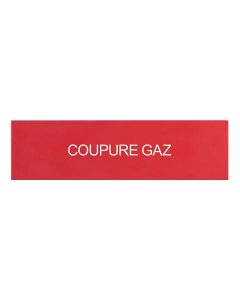 Etiquettes autocollantes (3) ''coupure gaz'' pour coffrets de sécurité