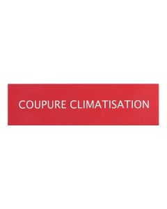 Etiquettes autocollantes (3) ''coupure climatisation'' pour coffrets de sécurité