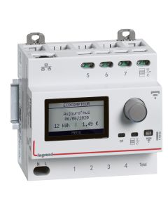 Ecocompteur modulaire connecté pour mesure consommation 5 postes - 5 modules