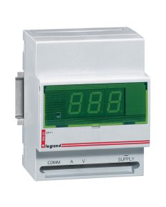 Ampèremètre/voltmètre digital - 230V~ - 50/60 Hz - 4 modules