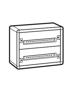 Coffret distribution métal XL³160 2 rangées 450x575x147mm - 48 modules