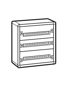 Coffret distribution métal XL³160 3 rangées 600x575x147mm - 72 modules