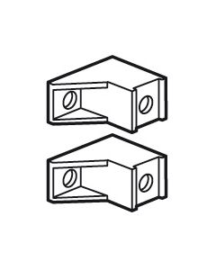 2 supports isolants - coffrets XL³160 reçoit barreau plat 12x2mm 004819