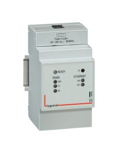 Convertisseur IP- RS485 et Ethernet 90V~ à 260V~ - 3 modules