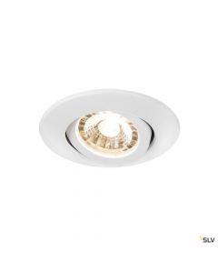  Image Easy-install slim led, encastré de plafond intérieur, rond, blanc mat, led, 6w,