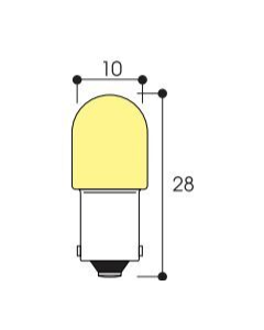 Image Lm - tube 10x28 30v 2w ba9s